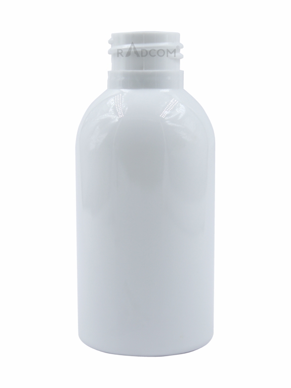 Short Boston Bottles - 100ML - 24/410MM Neck - Opp White- (15.5Gm)